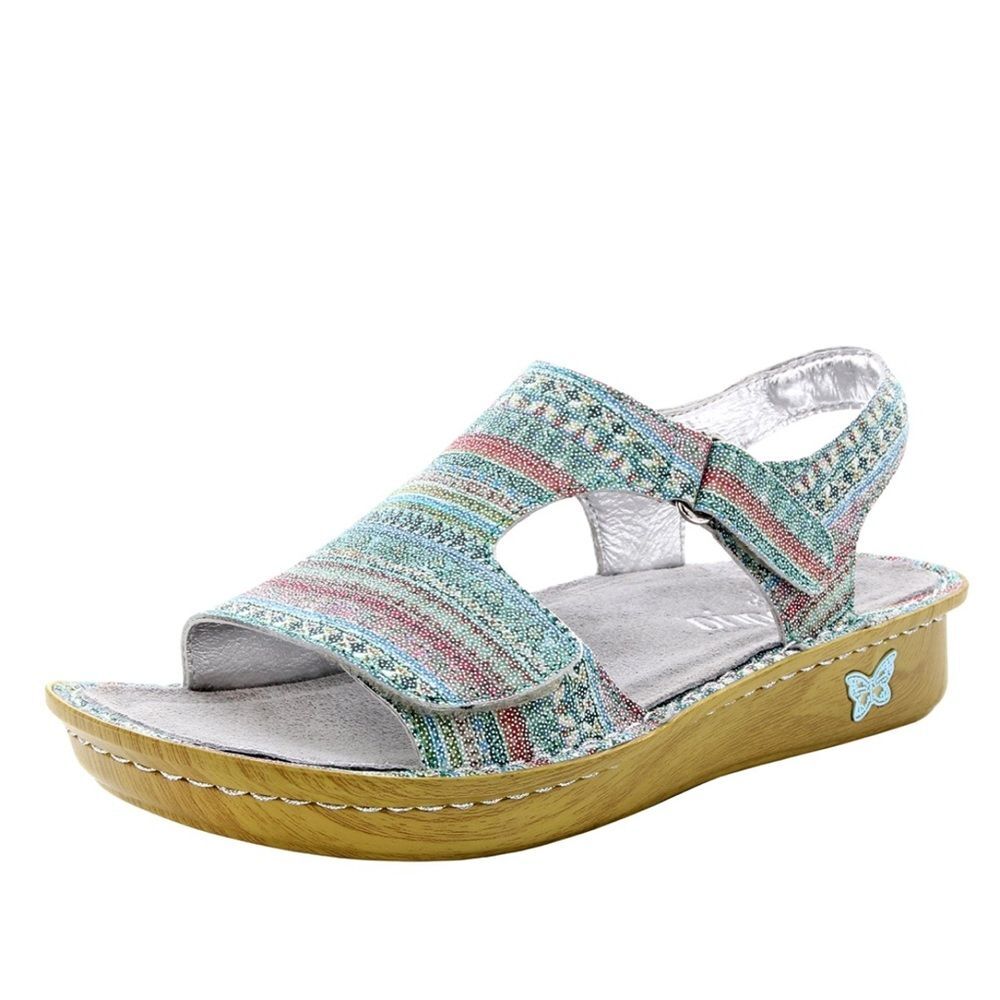 Alegria Viki Seascape‎ Multi Color Comfort Sandals Size 7